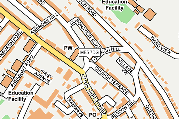 ME5 7DG map - OS OpenMap – Local (Ordnance Survey)