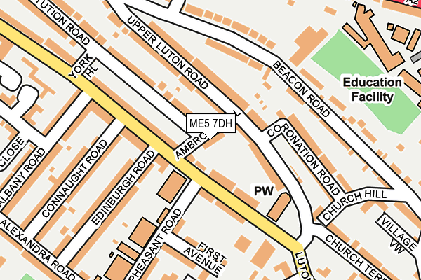 ME5 7DH map - OS OpenMap – Local (Ordnance Survey)