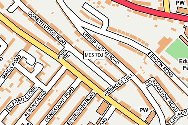 ME5 7DJ map - OS OpenMap – Local (Ordnance Survey)