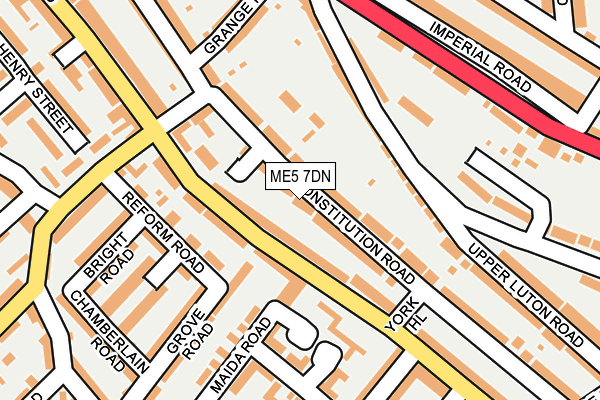 ME5 7DN map - OS OpenMap – Local (Ordnance Survey)