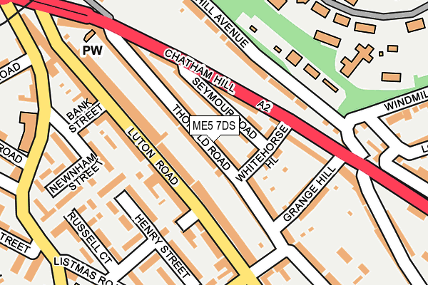 ME5 7DS map - OS OpenMap – Local (Ordnance Survey)