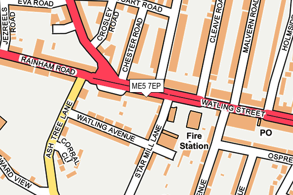 ME5 7EP map - OS OpenMap – Local (Ordnance Survey)