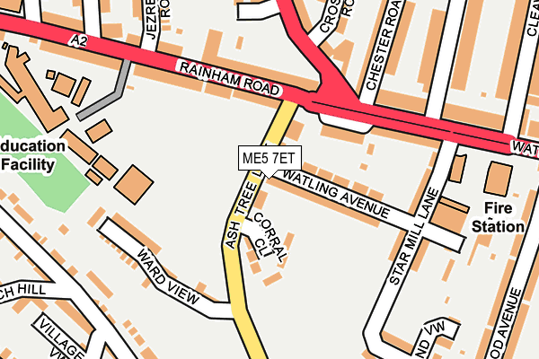 ME5 7ET map - OS OpenMap – Local (Ordnance Survey)