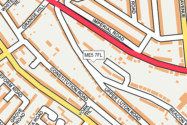 ME5 7FL map - OS OpenMap – Local (Ordnance Survey)