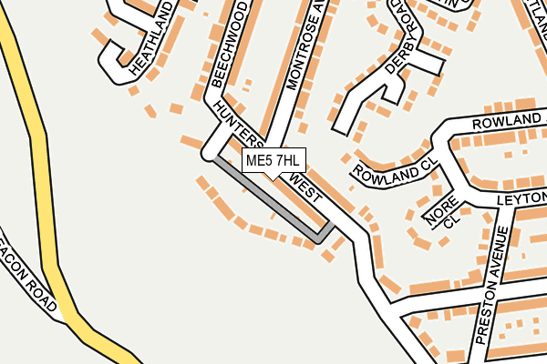 ME5 7HL map - OS OpenMap – Local (Ordnance Survey)