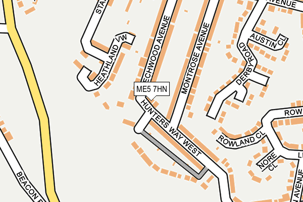 ME5 7HN map - OS OpenMap – Local (Ordnance Survey)