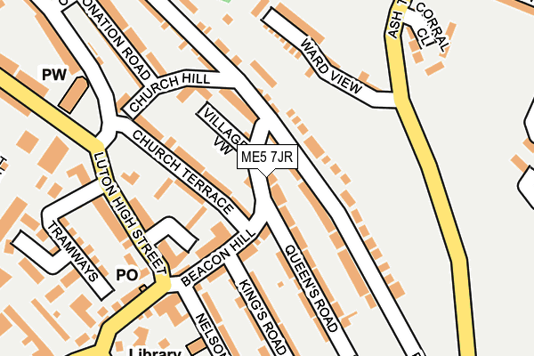 ME5 7JR map - OS OpenMap – Local (Ordnance Survey)