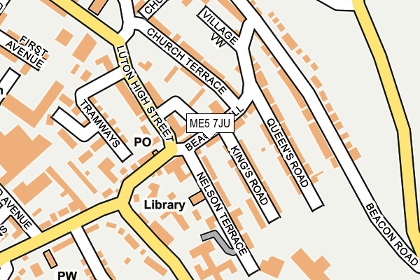 ME5 7JU map - OS OpenMap – Local (Ordnance Survey)