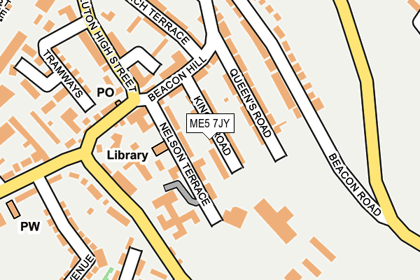 ME5 7JY map - OS OpenMap – Local (Ordnance Survey)