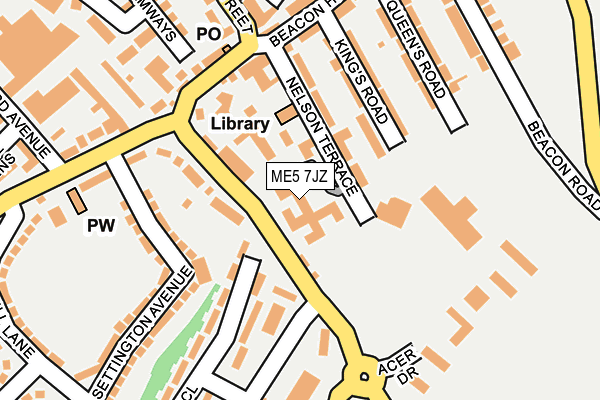 ME5 7JZ map - OS OpenMap – Local (Ordnance Survey)