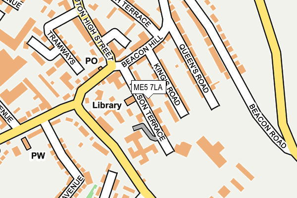 ME5 7LA map - OS OpenMap – Local (Ordnance Survey)