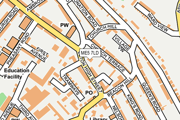 ME5 7LD map - OS OpenMap – Local (Ordnance Survey)