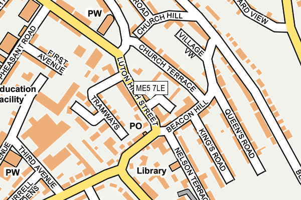 ME5 7LE map - OS OpenMap – Local (Ordnance Survey)