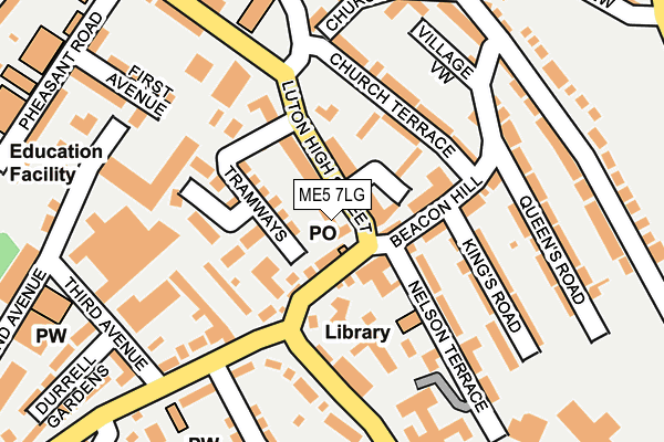 ME5 7LG map - OS OpenMap – Local (Ordnance Survey)