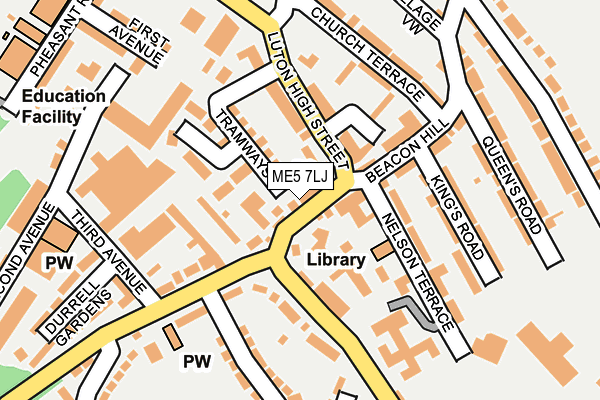 ME5 7LJ map - OS OpenMap – Local (Ordnance Survey)