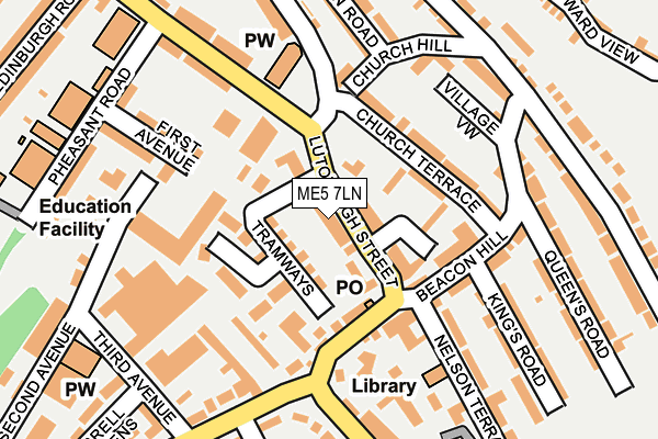 ME5 7LN map - OS OpenMap – Local (Ordnance Survey)