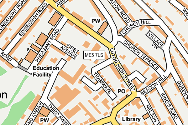 ME5 7LS map - OS OpenMap – Local (Ordnance Survey)