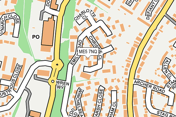 ME5 7NQ map - OS OpenMap – Local (Ordnance Survey)