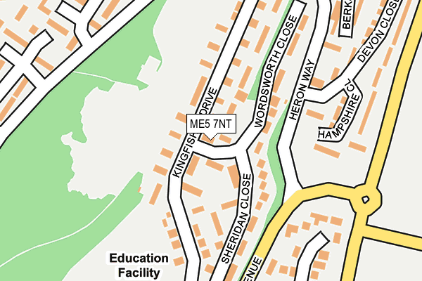 ME5 7NT map - OS OpenMap – Local (Ordnance Survey)