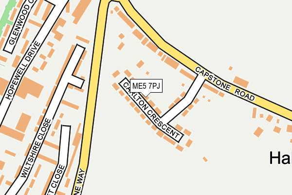 ME5 7PJ map - OS OpenMap – Local (Ordnance Survey)