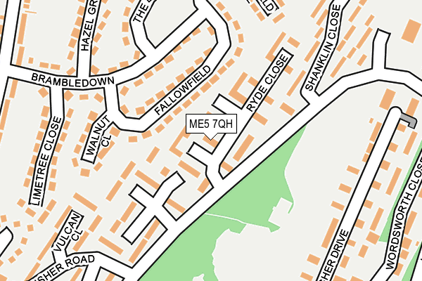 ME5 7QH map - OS OpenMap – Local (Ordnance Survey)