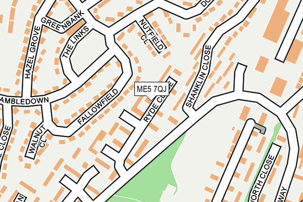 ME5 7QJ map - OS OpenMap – Local (Ordnance Survey)
