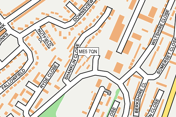 ME5 7QN map - OS OpenMap – Local (Ordnance Survey)