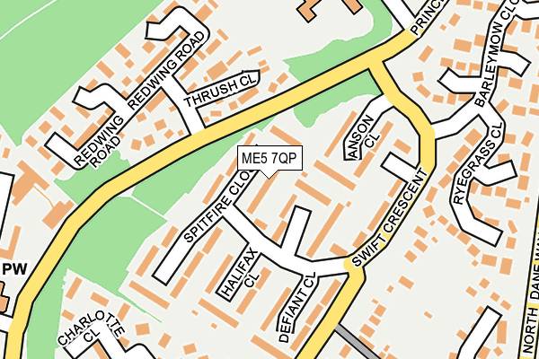 ME5 7QP map - OS OpenMap – Local (Ordnance Survey)