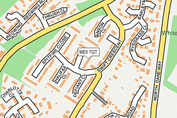 ME5 7QT map - OS OpenMap – Local (Ordnance Survey)