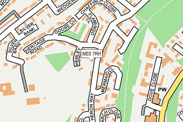 ME5 7RH map - OS OpenMap – Local (Ordnance Survey)