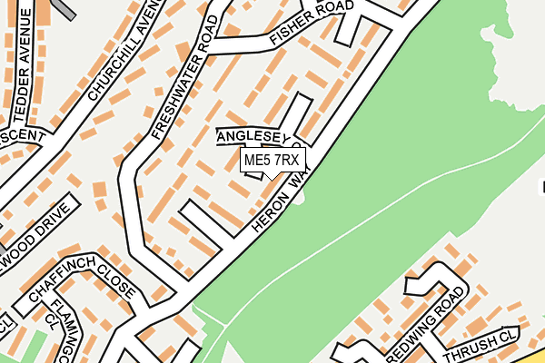 ME5 7RX map - OS OpenMap – Local (Ordnance Survey)