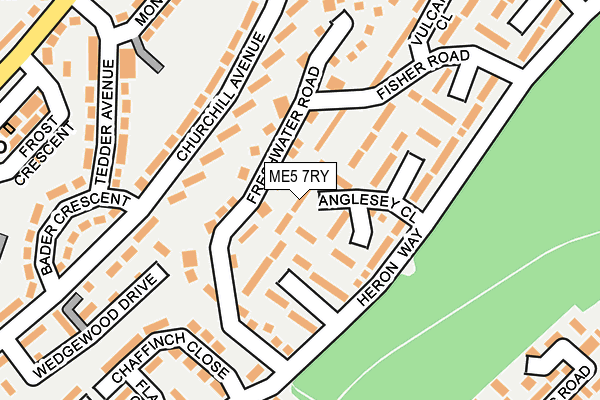 ME5 7RY map - OS OpenMap – Local (Ordnance Survey)