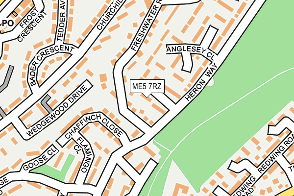 ME5 7RZ map - OS OpenMap – Local (Ordnance Survey)