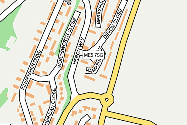 ME5 7SG map - OS OpenMap – Local (Ordnance Survey)
