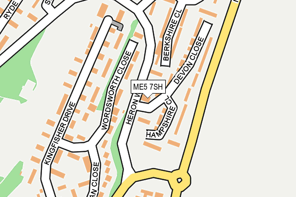 ME5 7SH map - OS OpenMap – Local (Ordnance Survey)