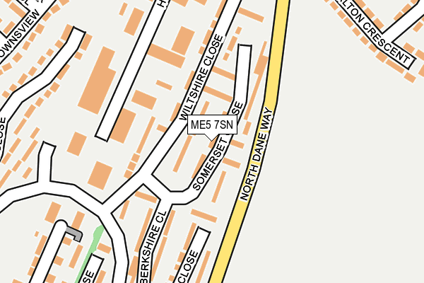 ME5 7SN map - OS OpenMap – Local (Ordnance Survey)