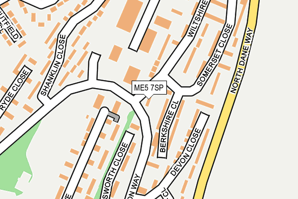 ME5 7SP map - OS OpenMap – Local (Ordnance Survey)