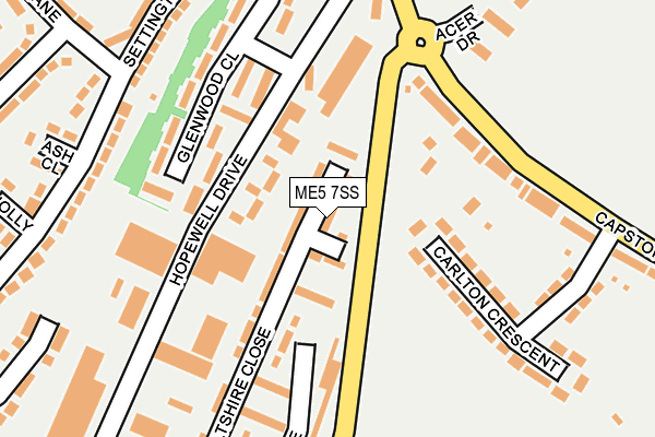 ME5 7SS map - OS OpenMap – Local (Ordnance Survey)