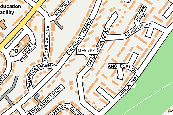 ME5 7SZ map - OS OpenMap – Local (Ordnance Survey)