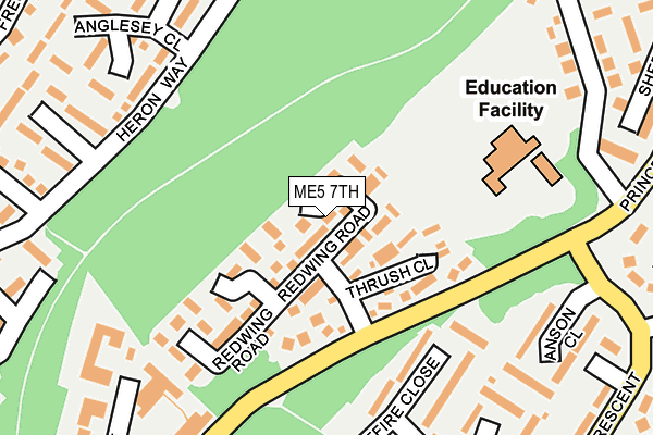 ME5 7TH map - OS OpenMap – Local (Ordnance Survey)