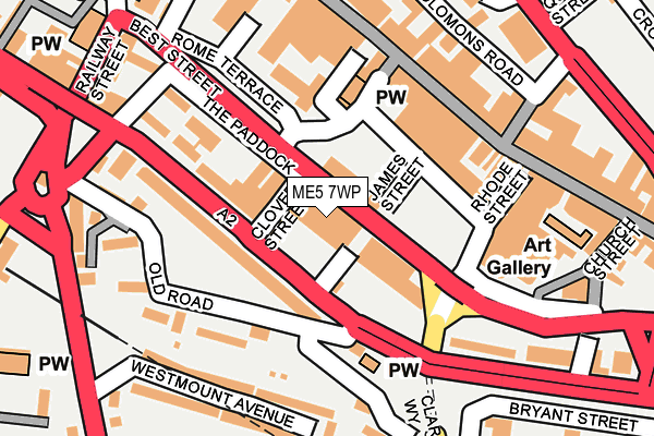 ME5 7WP map - OS OpenMap – Local (Ordnance Survey)