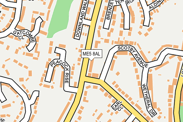 ME5 8AL map - OS OpenMap – Local (Ordnance Survey)