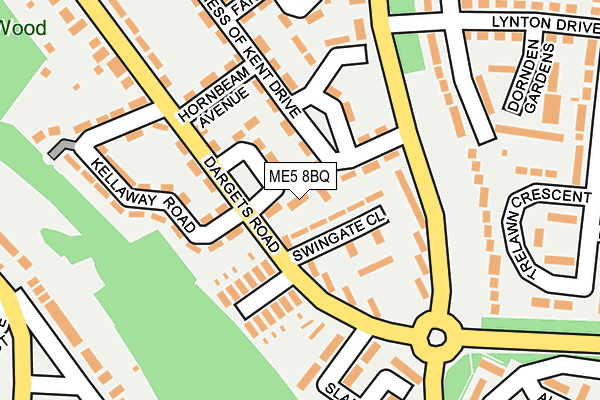 ME5 8BQ map - OS OpenMap – Local (Ordnance Survey)