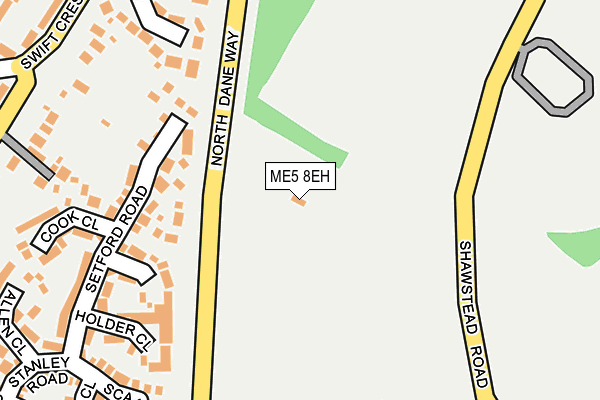 ME5 8EH map - OS OpenMap – Local (Ordnance Survey)