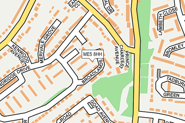 ME5 8HH map - OS OpenMap – Local (Ordnance Survey)