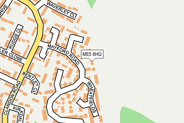 ME5 8HQ map - OS OpenMap – Local (Ordnance Survey)