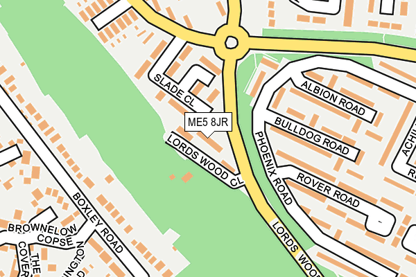 ME5 8JR map - OS OpenMap – Local (Ordnance Survey)