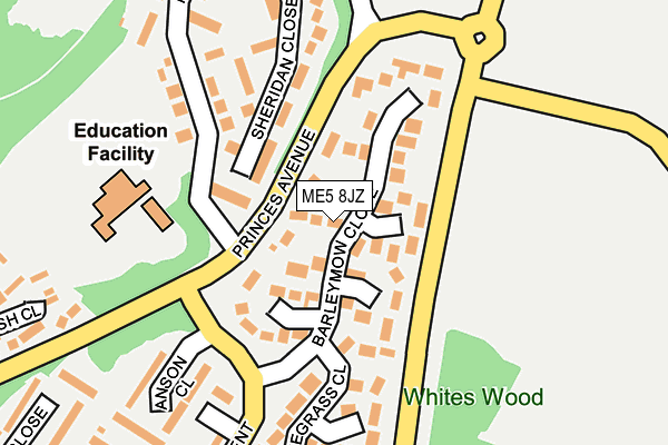 Map of MSD WAREHOUSE LIMITED at local scale