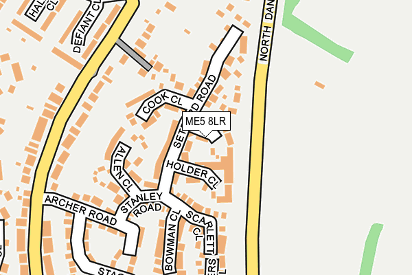 ME5 8LR map - OS OpenMap – Local (Ordnance Survey)