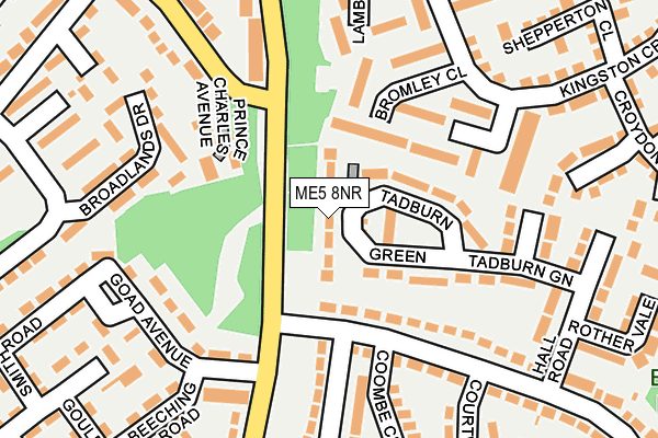 ME5 8NR map - OS OpenMap – Local (Ordnance Survey)